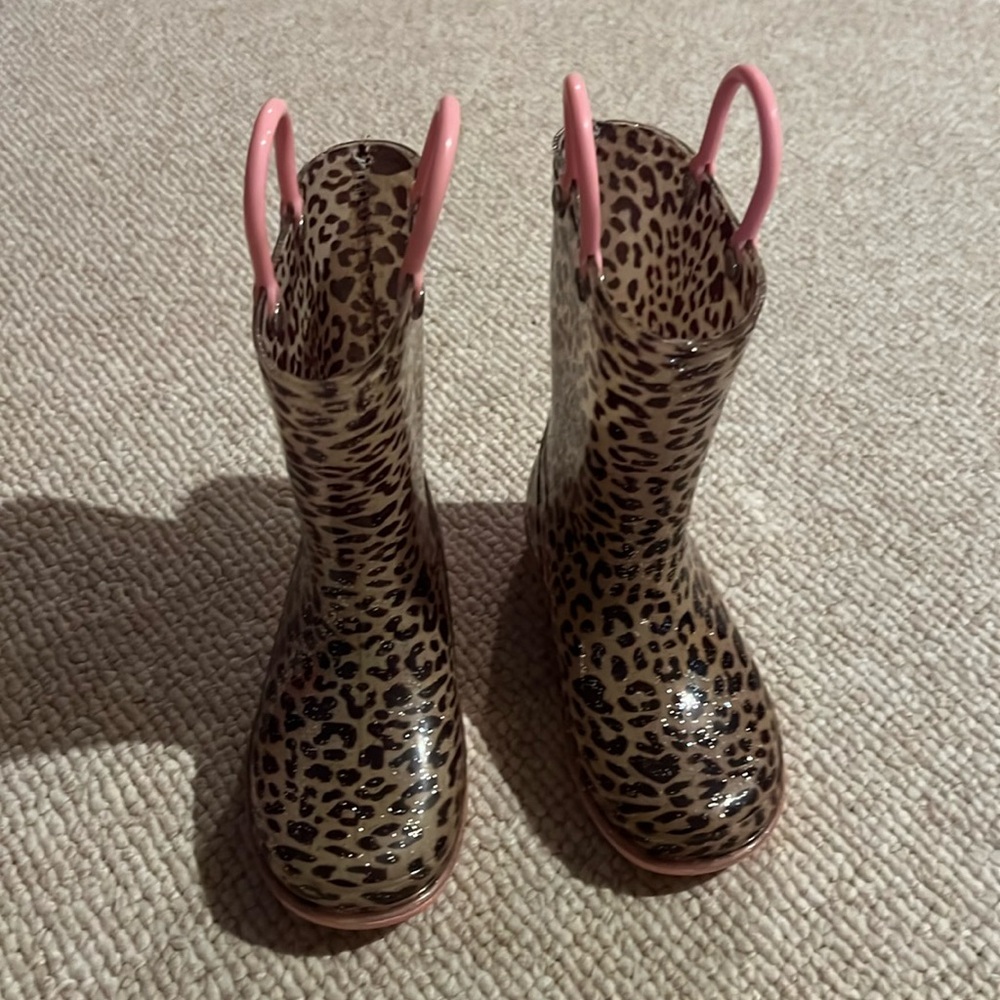 Leopard Rain Boots